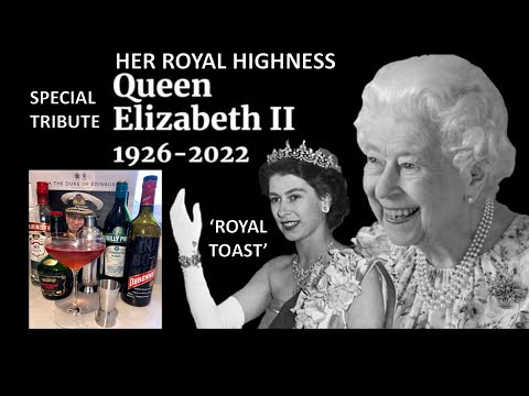 Special Tribute to Queen Elizabeth II | 'Royal Toast' Cocktail | Vodka, Cherry Liquer & vermouth