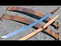 Forging a KATANA Out Of Rusted Toyota Spring – Sword Making