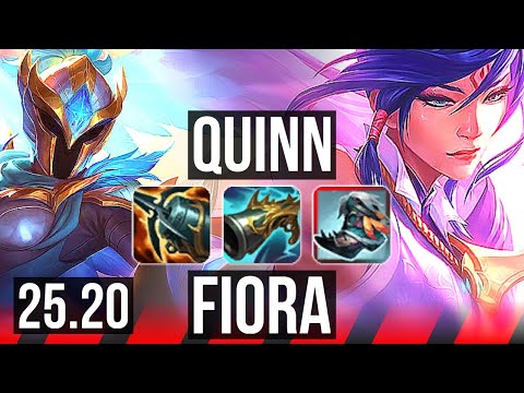QUINN vs FIORA (TOP) | 22/2/10, Legendary | EUW Master | 25.20