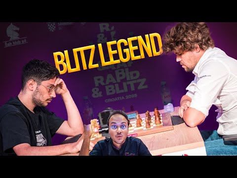 The ultimate time scramble | Alireza Firouzja vs Magnus Carlsen | Grand Chess Tour Zagreb