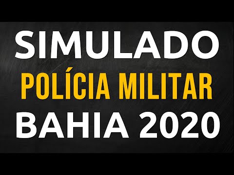Simulado Polícia Militar Bahia BA 2020