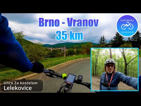 Elektrokolo: Cyklotrasa Brno - Vranov lesem a Sedmiradostnou cestou.