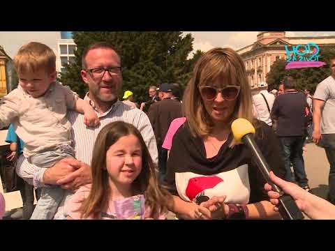 Zagreb, Hod za život, 14. 5. 2022. - izjava Maja i Filip Naranča