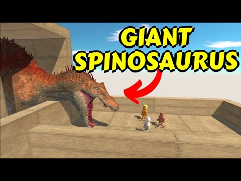 Feeding Giant Spinosaurus with Delicious Food in Animal Revolt Battle Simulator