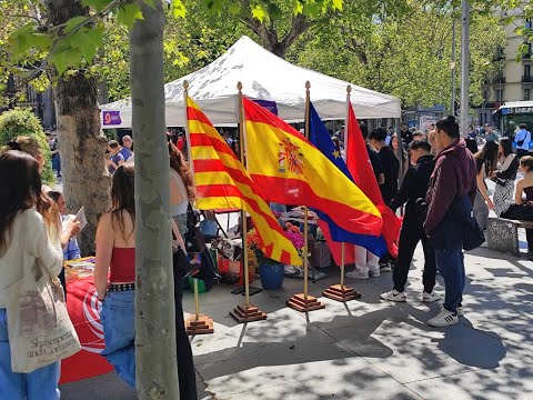 Sant Jordi sale de fiesta en Madrid