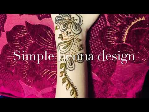 Simple henna design/ henna done by sana mubassir/ henna lover