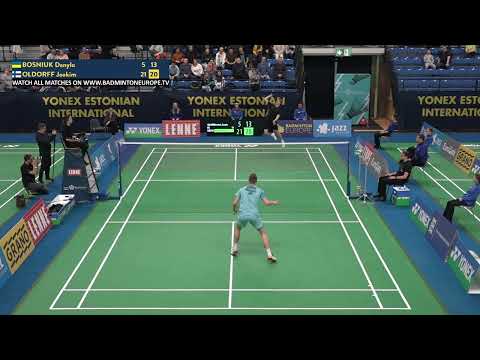 Match point - Danylo Bosniuk vs Joakim Oldorff - MS, Final - Estonian Int. 2024