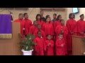 Jordan led the Contee Children Choir In; Wade In The Water Children. 03-10-13.