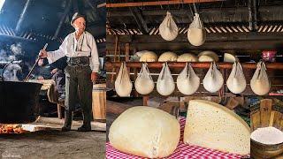 Sensational Cheese Making Process on Old Fashioned Farm From Romania