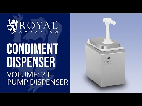 video - Condiment Dispenser - 1 pump - 2 L