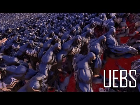 22.000 Venoms vs 20.000 Nazi Zombies- Ultimate Epic Battle Simulator 2- UEBS 2