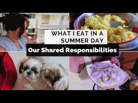 Summer Evening Routine Vlog | How We Share Our Daily Responsibilities | What I Eat In A Summer Day Video