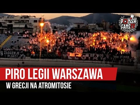 Piro Legii Warszawa w Grecji na Atromitosie [short video] (14.08.2019 r.)