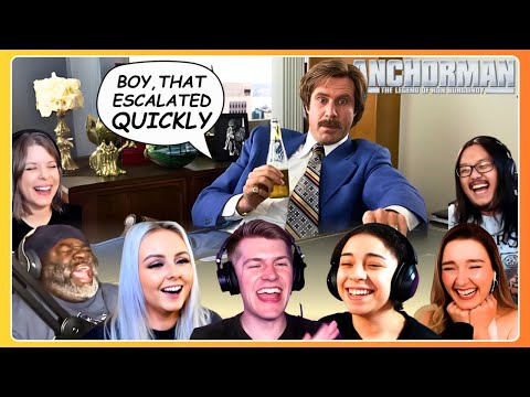 TOP "Boy, that escalated quickly" Reactions 🤣 Anchorman (2004) Movie Reaction Compilation