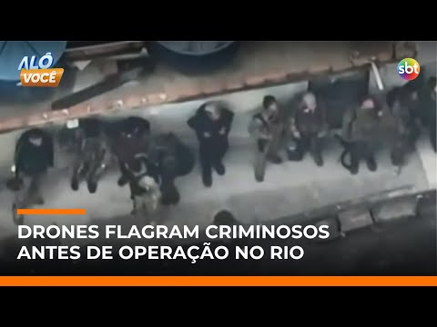 RJ: Drone footage captures armed drug traffickers before an operation in the Alemão and Penha fav...