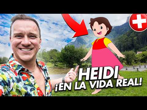 Visité el AUTÉNTICO PUEBLO de HEIDI en los ALPES SUIZOS 😍