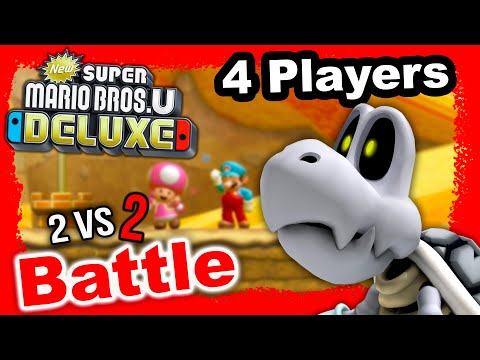 New Super Mario Bros. U Deluxe Coin Battle (2 vs 2) – 4 players #36