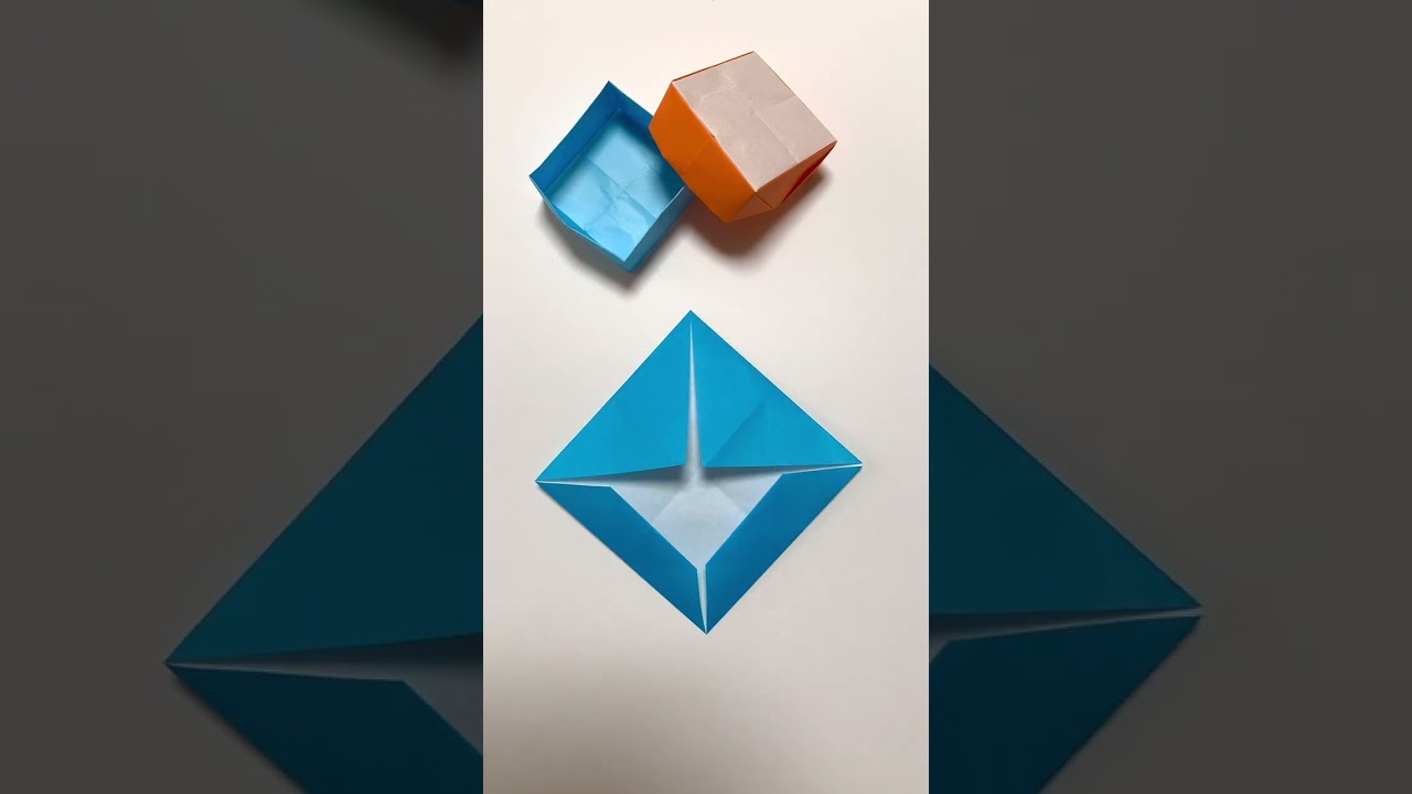 Origami Easiest Box [Simplest Box] #Shorts