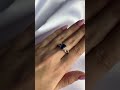 Серебряное кольцо с сапфиром nano 1.058ct