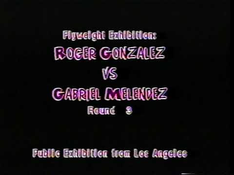 ROGER GONZALEZ spars with GABRIEL MELENDEZ