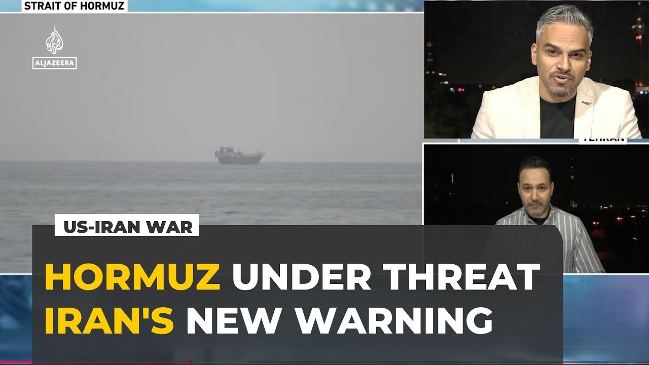 Iran warns it could tighten control of the Strait of Hormuz
