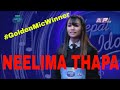 Neelima Thapa singing 'man kina runcha' In Nepal Idol  #GoldenMicWinner #KathmanduAudition l Ap1HD