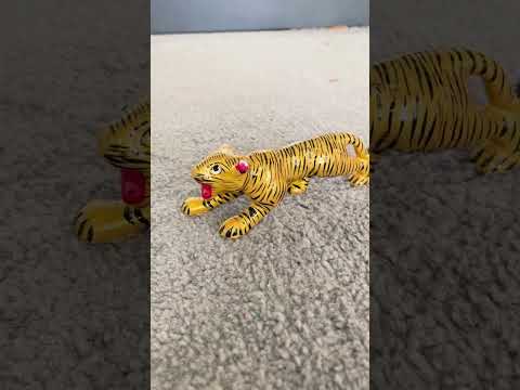 Metal tiger statue