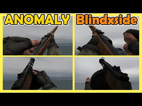 STALKER ANOMALY - Blindside's Weapon Reanimation Comparison | Sub-Machine Guns/Snipers