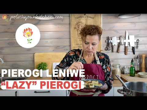 Real Polish recipe for "lazy" pierogi - PIEROGI LENIWE - how to make Polish food.