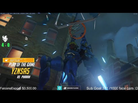POTG! YZNSA #1 PHARAH MAIN GAMEPLAY OVERWATCH SEASON 28 TOP 500