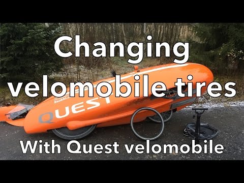 Quest velomobile - How to change tires