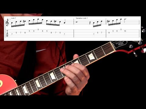 Sunny ( Smooth Jazz Licks ) - Guitar Lesson