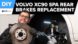Volvo XC90 Rear Brake Pad & Rotor Replacement DIY (2016-Present Volvo XC90 SPA)