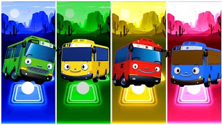 Download lagu Tayo The Little Bus - Green 🆚 Yellow 🆚Red 🆚 Blue Bus 🎶 Tiles Hop EDM Rush Gameplay 🎯💥 mp3