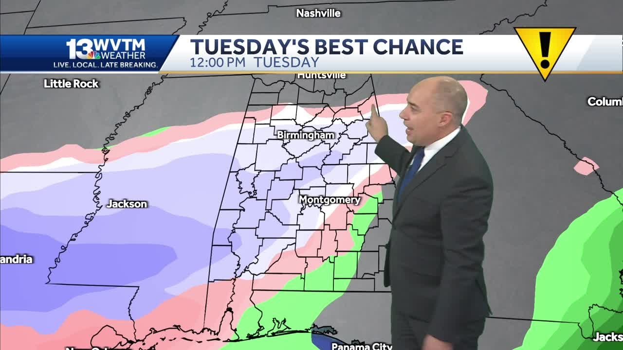 Tracking Winter Weather: Alabama's weather forecast gets bitterly cold and features a threat of a...