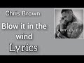 Chris Brown - Blow it in the wind (Lyrics)