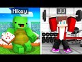 Fat Mikey and STRONG JJ Survival Battle in Minecraft ! - Maizen