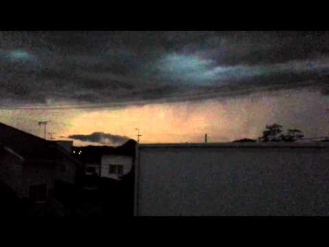 2014.8.22 落雷の瞬間(2発)