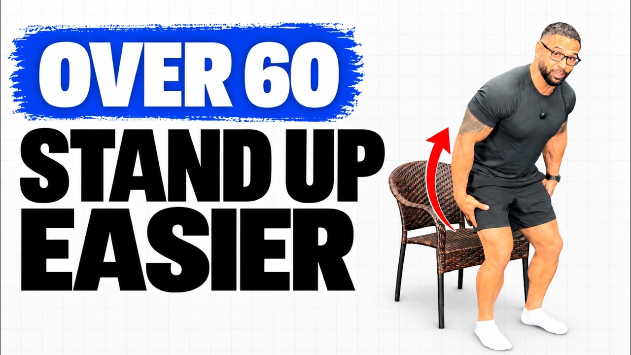 Coach CC Matthews demonstrating the Sit-to-Stand exercise