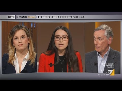 Martina d'Arco, Antonello Pasini e Paola Tommasi a Otto e Mezzo-Sabato, LA 7  16/03/2019