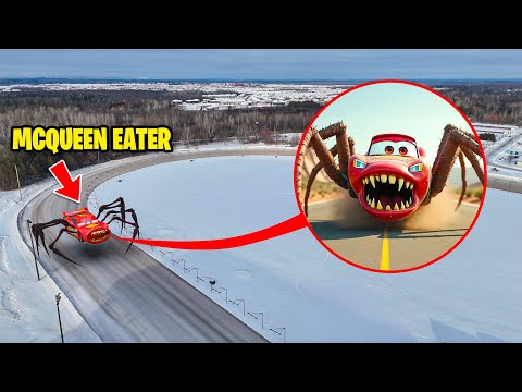 Drone Catches LIGHTNING MCQUEEN EATER IN REAL LIFE! *HE ATE MY DRONE*