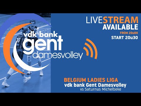 competitie - vdk bank Gent Damesvolley vs Saturnus Michelbeke