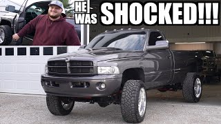 Surprising A Stranger With a NEW CUMMINS TRUCK!!! He Was SHOCKED!!!