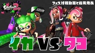【ゆっくり実況】スプラトゥーン2 イカとタコが対決！？フェス結果発表