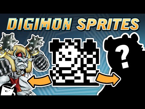 Drawing Digimon Based Only on Their Original Sprites