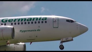 preview picture of video 'Germania Boeing 737-75B D-AGET landing at Berlin Tegel airport'