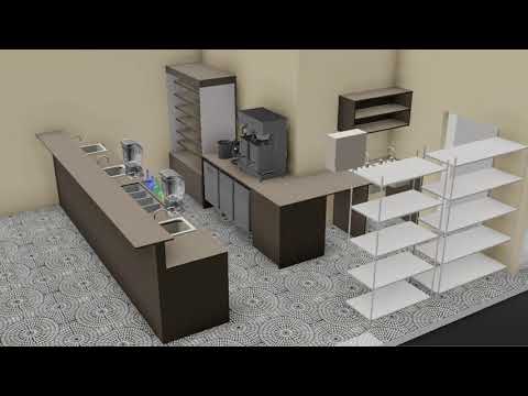 Apresentação Barra de sucos 3D