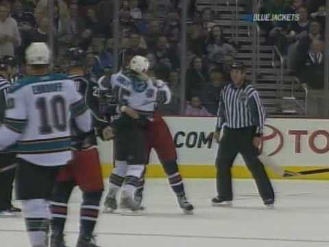 Jody Shelley vs Jared Boll Feb 7, 2009