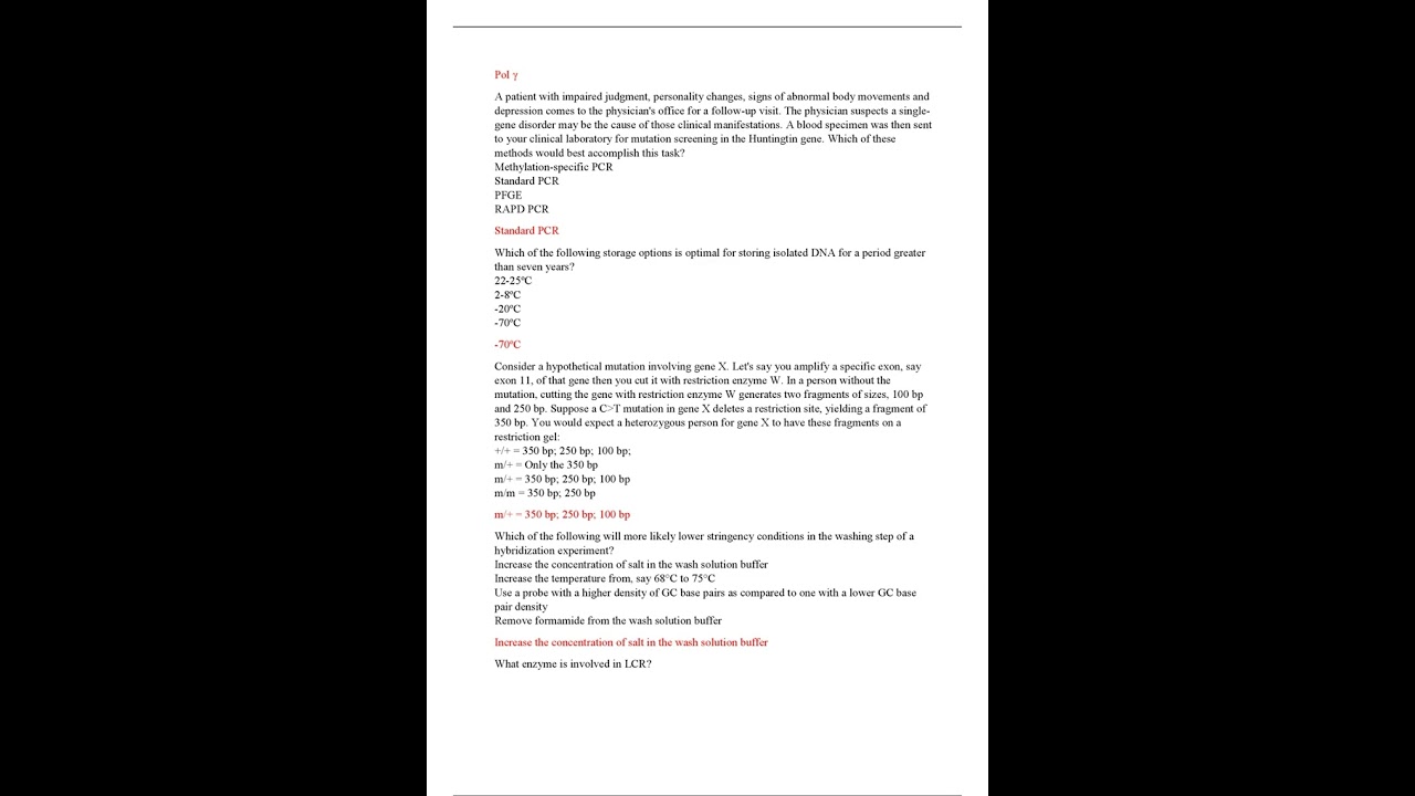 ASCP PRACTICE EXAM QUESTIONS LATEST UPDATED VERIFIED GUARANTEED PASS 20232024 ACCURATE