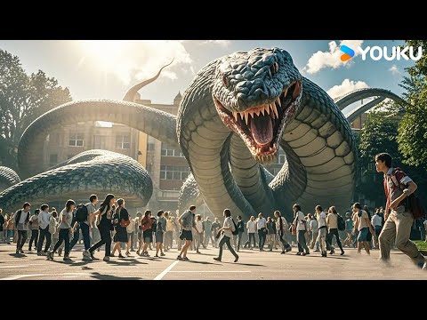Mutant giant snakes attack college! Run for life!|Rising Boas in a Girl's School|YOUKU MONSTER MOVIE